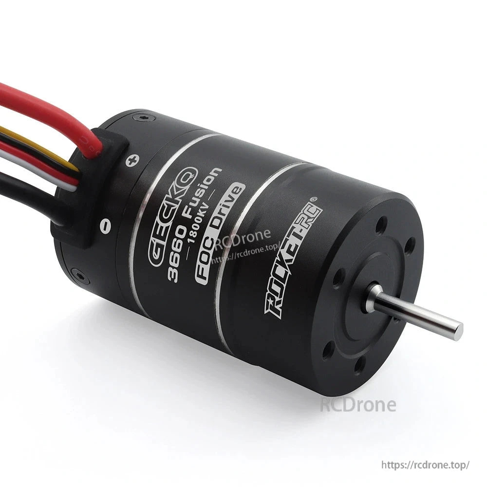 GECKO 3660 Fusion 1800KV FOC Drive motor side view with output shaft