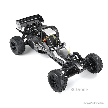 Rovan Baja 5B Rofun Baha: 1/5 scale 2WD gasoline RC buggy with 2.4G 6CH radio, rear axle brake, metal differential, and ARTR setup for easy assembly and control.