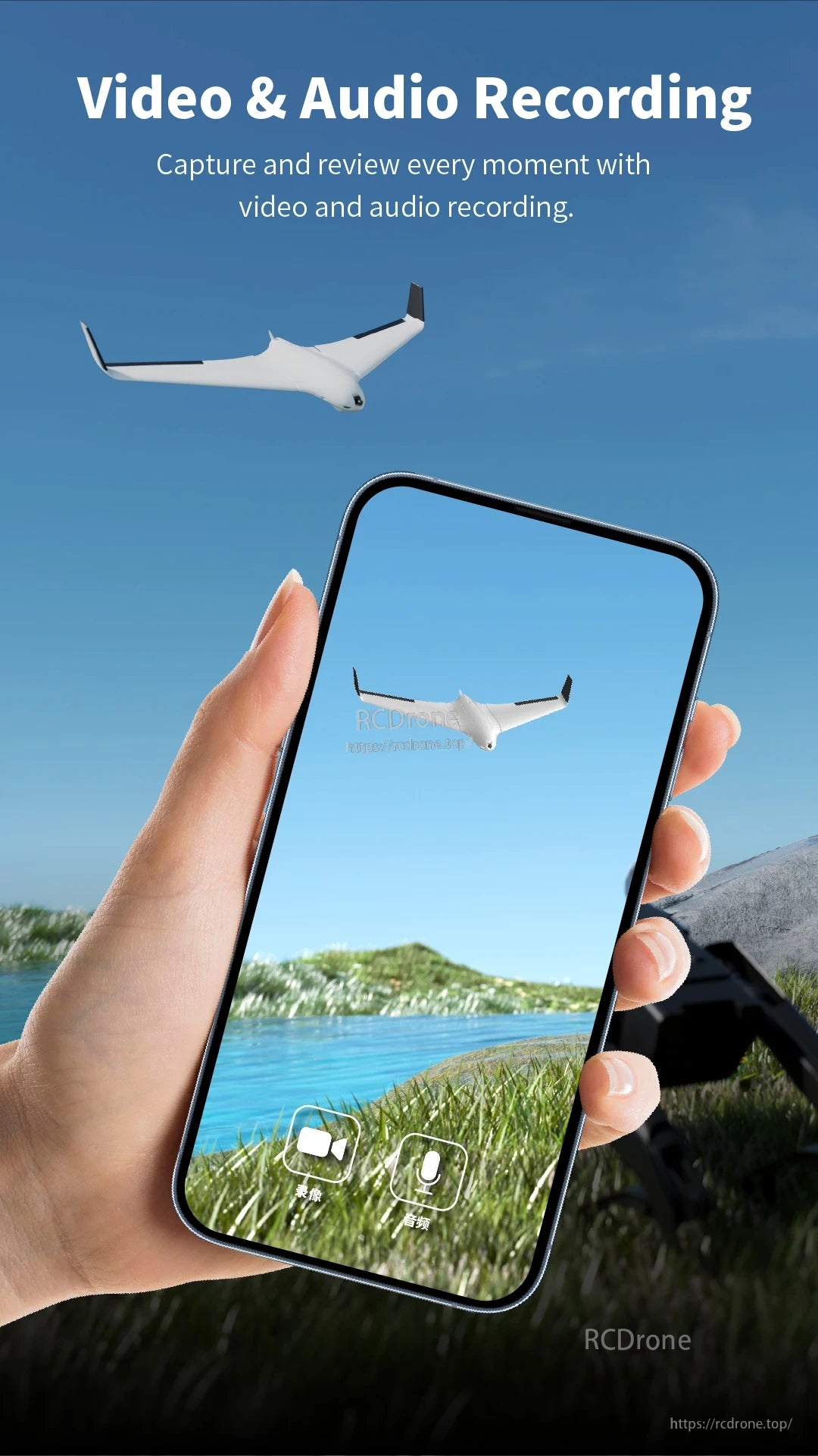 RunCam WiFiLink 2 AIO FPV, Capture life moments with high-quality video and audio recordings for seamless integration and instant playback.