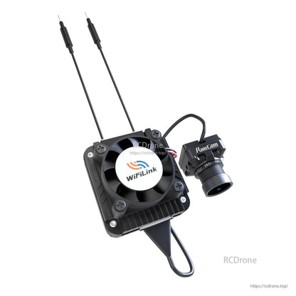 RunCam WiFiLink 2 OpenIPC AIO with IMX415 sensor, 160° FOV, supports 1080p90/720p120 video, 9–22V input, ideal for FPV drones.