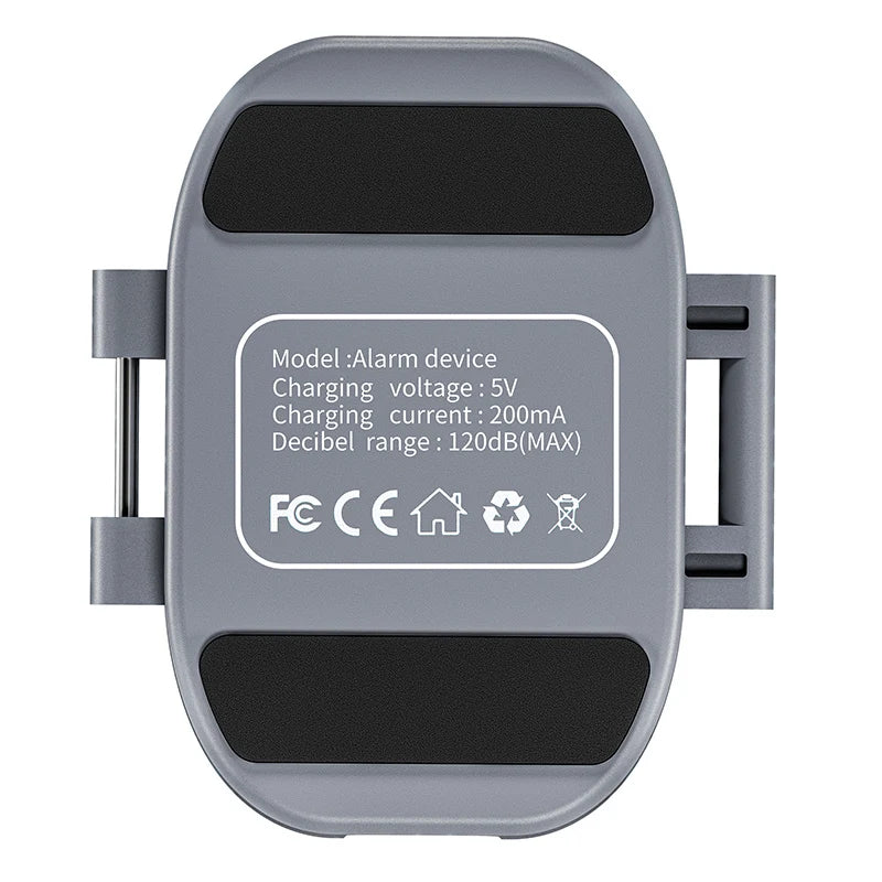 The StartRC Drone Alarm Tracker for DJI Neo features a 120dB alarm, 100lm light, Bluetooth search, compact design, and rechargeable via USB.