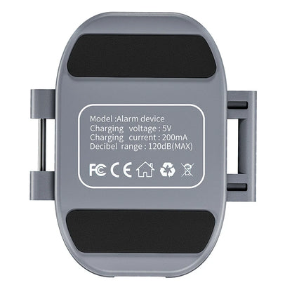 The StartRC Drone Alarm Tracker for DJI Neo features a 120dB alarm, 100lm light, Bluetooth search, compact design, and rechargeable via USB.