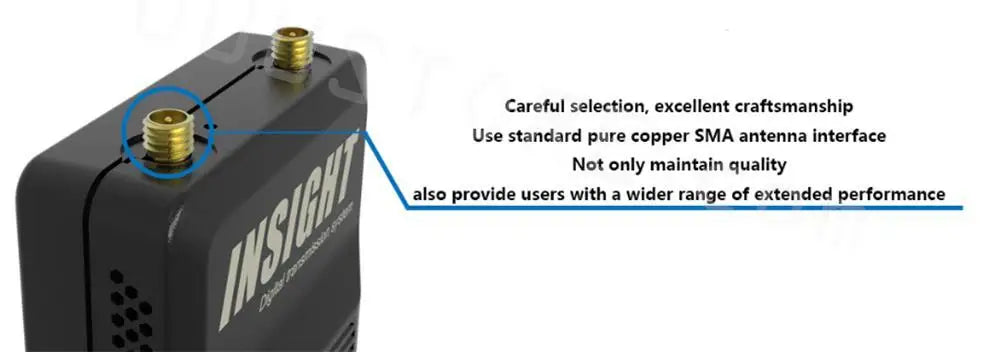 use standard pure copper SMA antenna interface . a wider range of extended performance 0