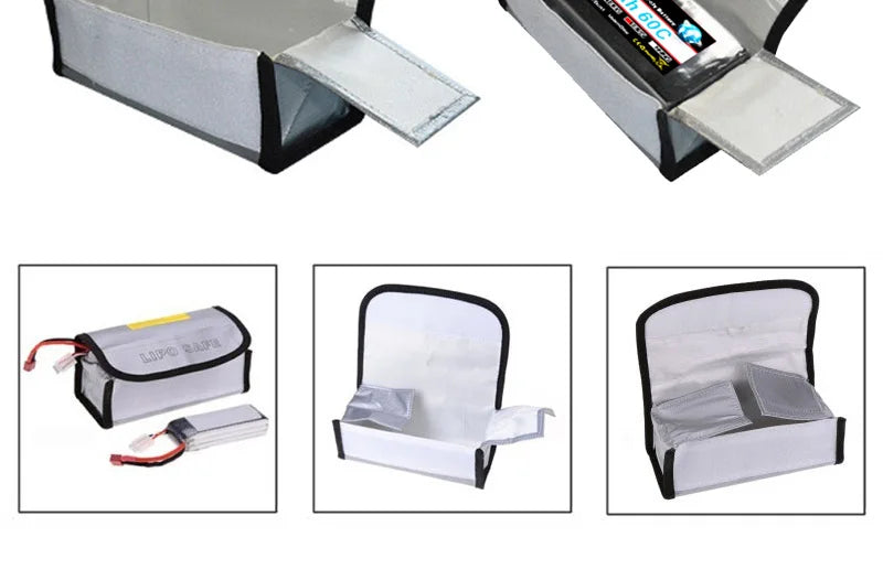 Yowoo Lipo Bag, 10 cell Battery storage bag, convenient and safe for transporting, storing, and charging.