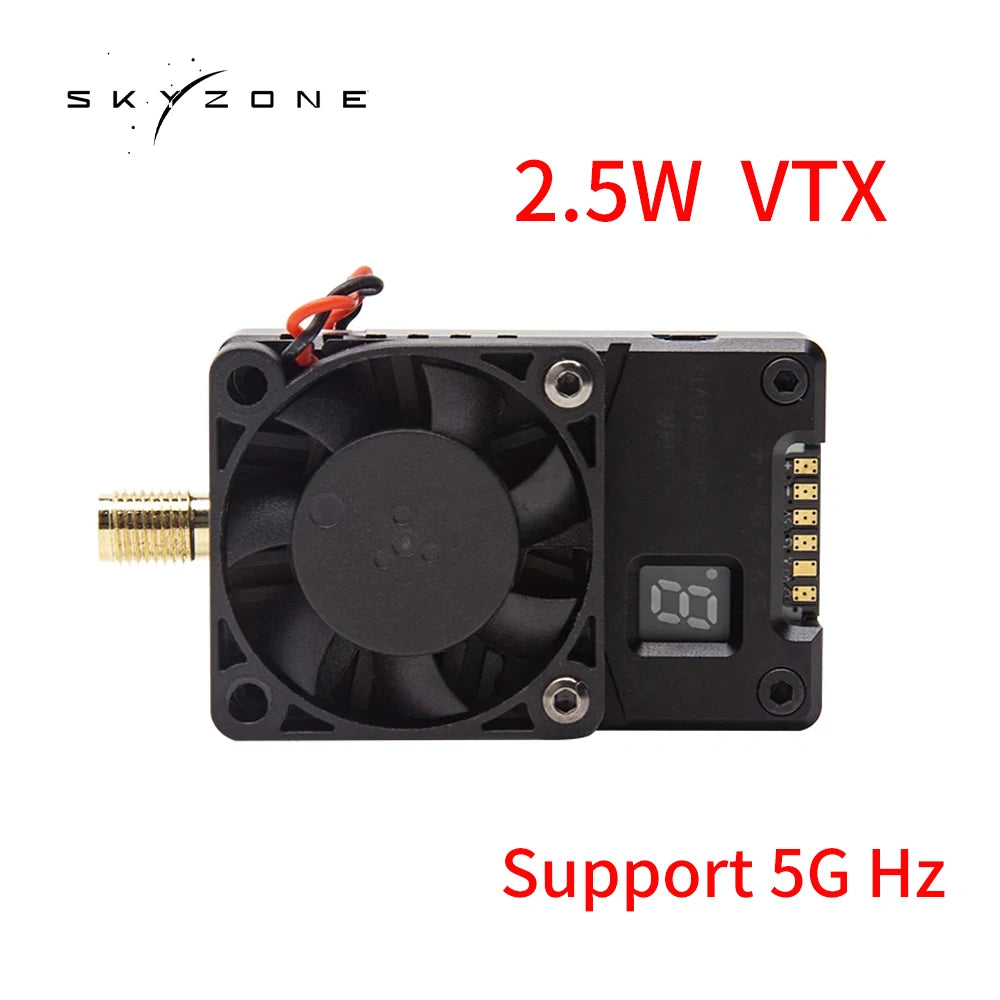 SKYZONE TX2500 5.8GHz 2.5W VTX, step 3: Under CH setting mode, short press the set button to change CH, press the