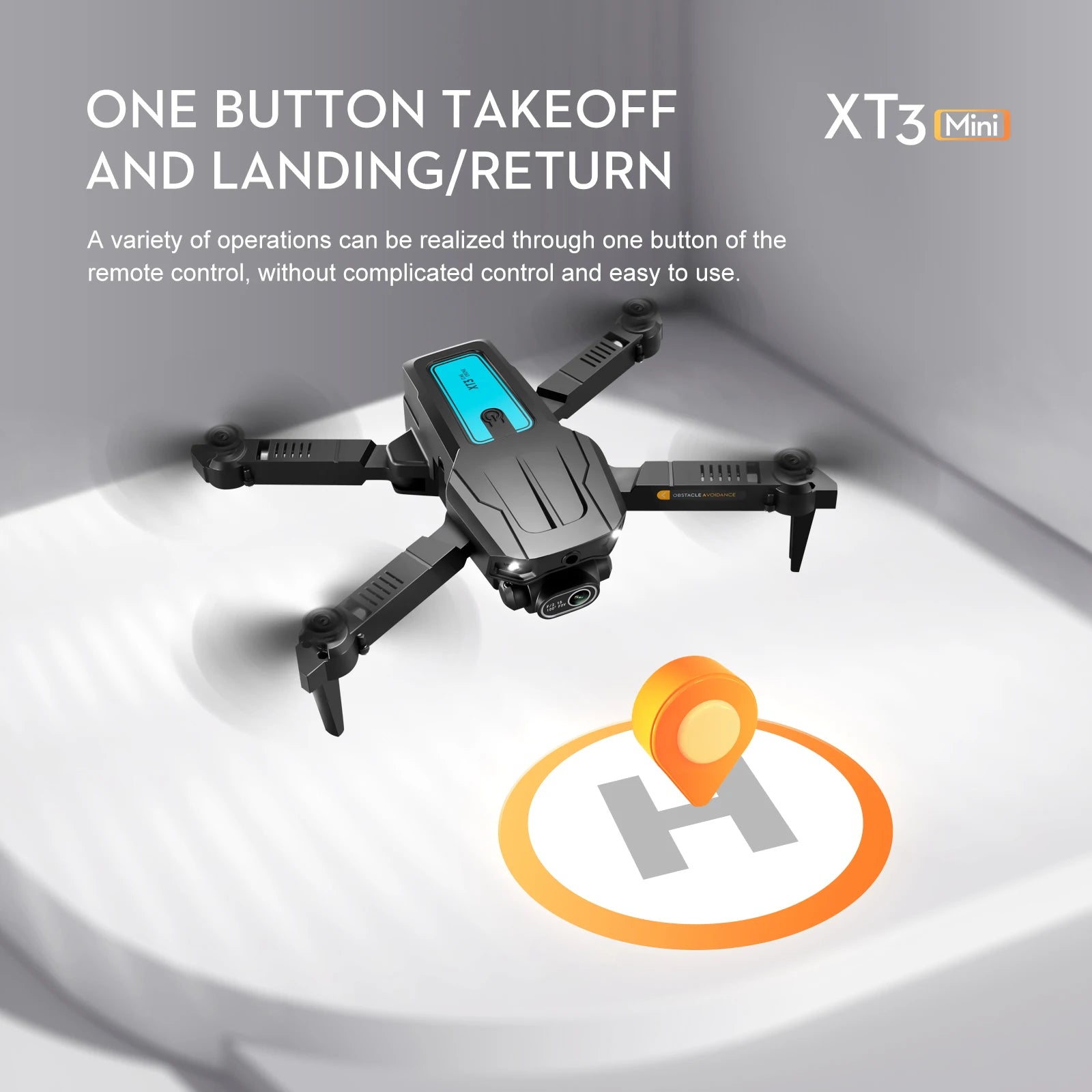 XT3 Drone - 4K Dual Camera Obstacle Avoidance Optical Flow Positioning Foldable Quadcopter Toys Gifts 37 XT3 Drone, one button takeoff xt3c mini and landing/re
