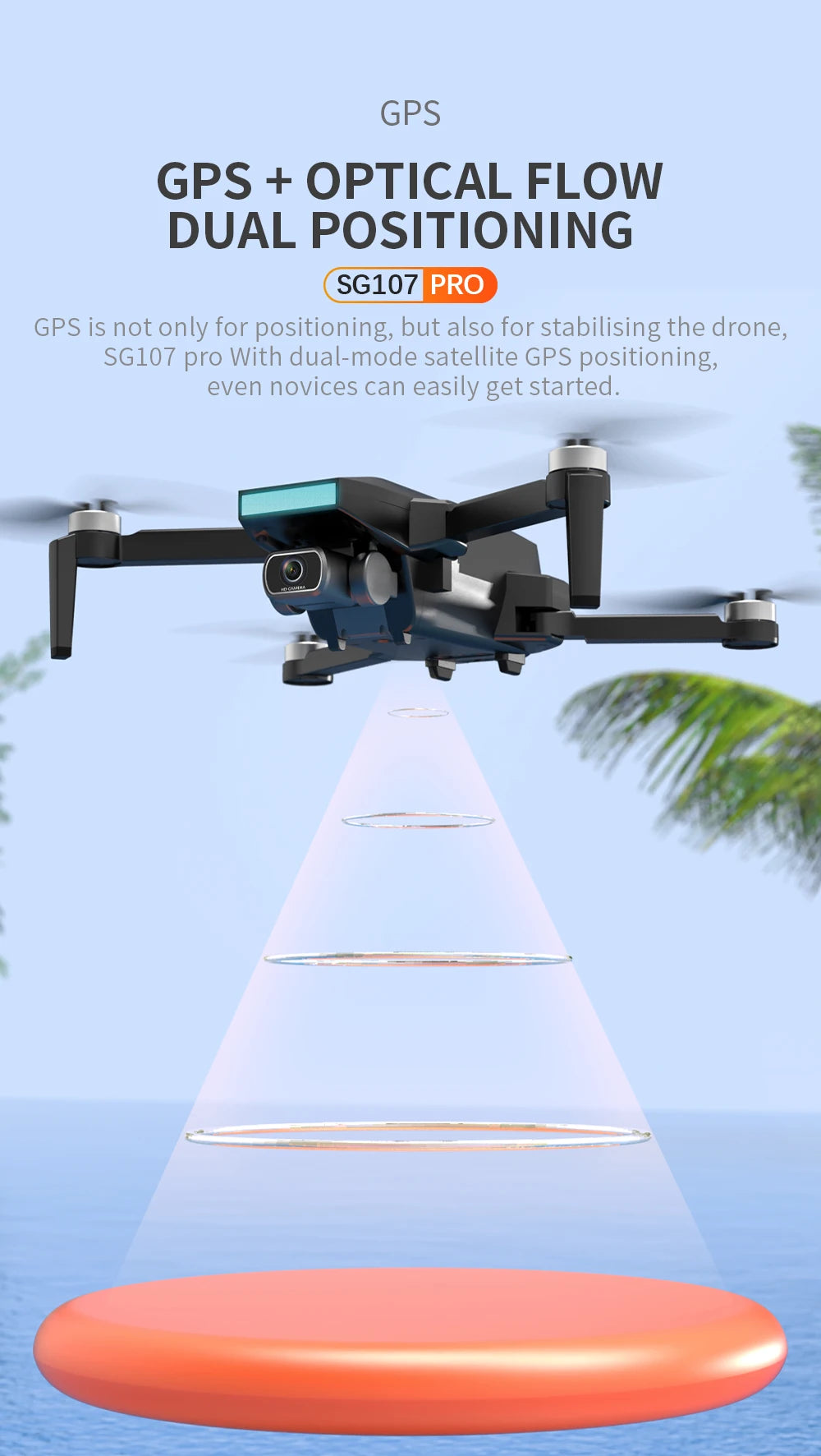 ZLL SG107 Pro Mini Drone, gps optical flow dual positioning sg107 pro 