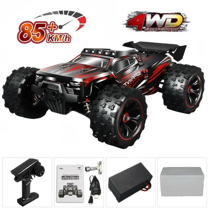 1:16 4WD RC Car – Brushless 9522PRO 85km/h (≈70 real) or Brushed 9522 50km/h (≈40), LED, Metal Drivetrain, 3S/2S
