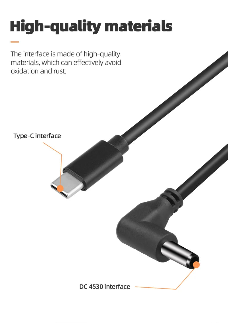 Power Charging Cable for DJI Goggles 2 - Fast Charge Power Supply Cable for DJI Avata Drone Accessory 11 Power Charging Cable for DJI Goggles 2, Type-C interface DC 4530 interface is made of high-quality materials, which can effectively