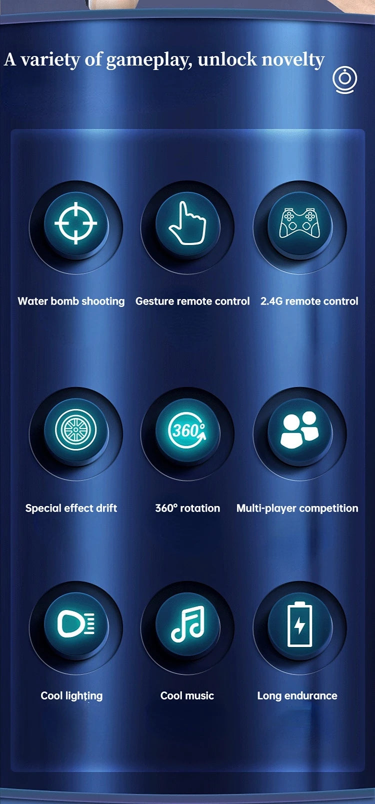 RC Car, a variety of gameplay, unlock novelty Water bomb shooting Gesture remote control 3602 Special