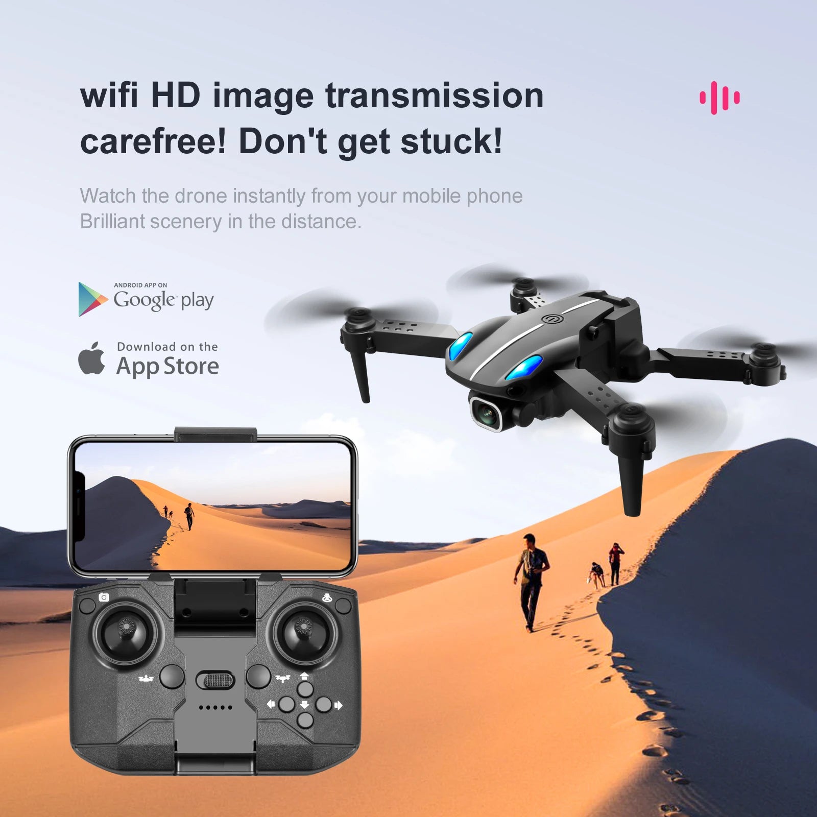 KBDFA KY907 Mini Drone - 4K HD Dual Camera Drone Automatic Obstacle Avoidance Foldable Quadcopter FPV Height Keep RC Dron Toy Gift 37 KBDFA KY907 Mini Drone, android app on google play download on the app store .