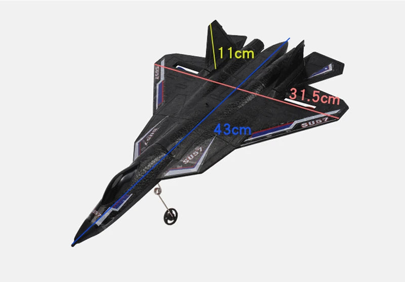 RC Foam Aircraft SU-35 Plane, built-in 3-axis gyroscope flight stabilization system makes flying easier