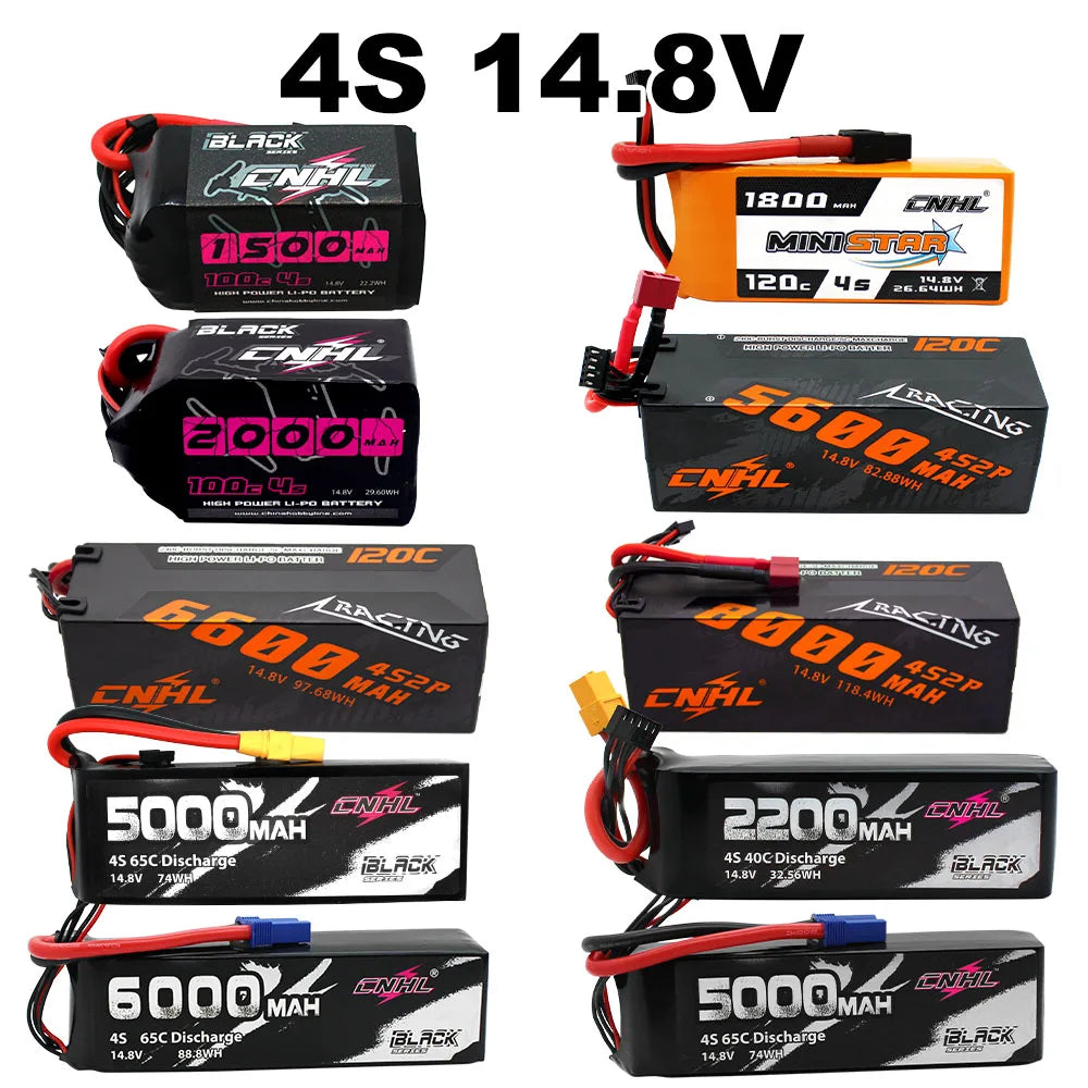 CNHL Lipo Battery for FPV Drone - 2S 3S 4S 6S 7.4V 14.8V 22.2V 1500mAh 2200mAh 4000mAh 5000mAh 6200mAh 8000mAh 9500mAh T XT60 XT90 EC5 RC Part 22 CNHL Lipo Battery for FPV Drone, CNHL Lipo Battery for FP