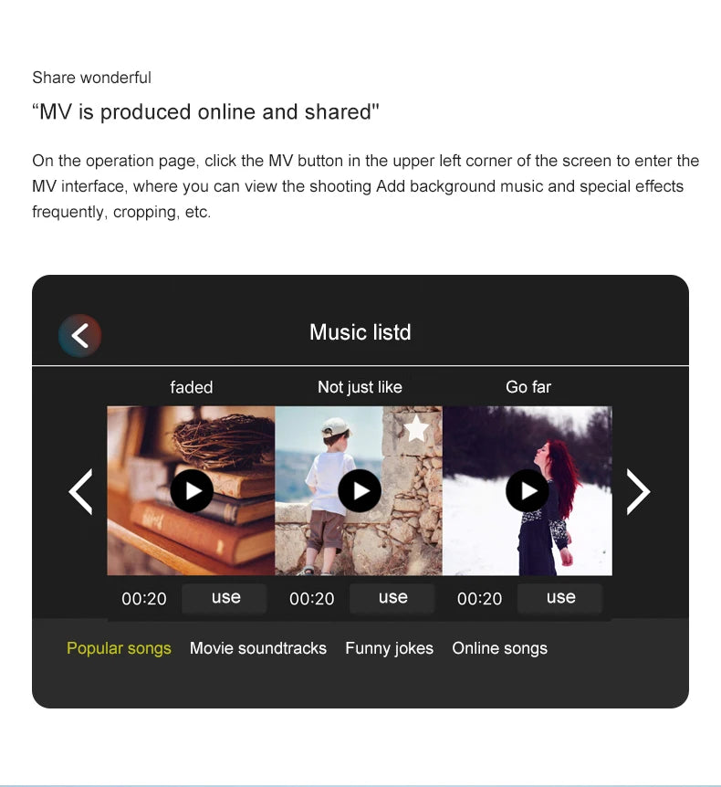 F4 Drone - 4K HD Professional 2-Axis Gimbal Brushless RC Dron GPS 5G WIFI 2KM Flight Distance FPV Foldable Quadcopter VS SG907 MAX Professional Camera Drone 30 F4 Drone, on the operation page, click the MV button in the upper left corner of the screen