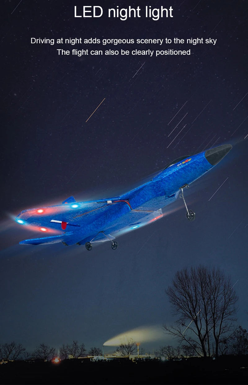 RC Foam Aircraft SU-35 Plane, LED night light Driving at night adds gorgeous scenery to the night sky . the flight can