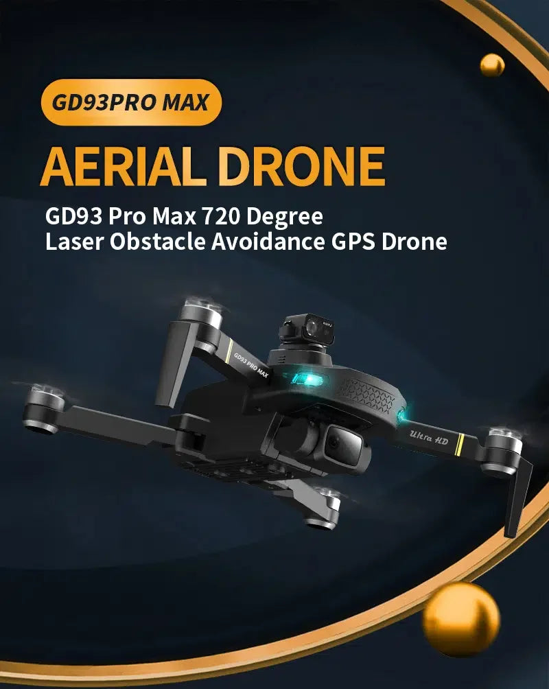 GD93 Pro Max Drone, aerial drone gd93pro max 720 degree laser obstacle avoid
