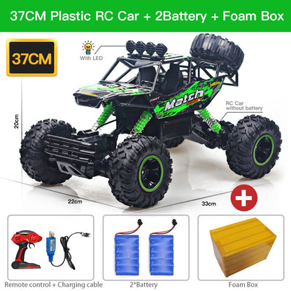 37CM Plastic RC Car + 2Battery + Foam Box 37CM With LED