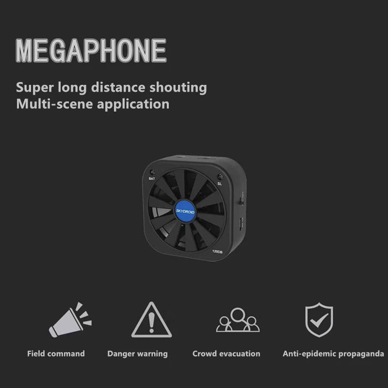 SKYDROID LS-01 Drone Speaker, Mini walkie-talkie speaker for drones, perfect for emergency communications.