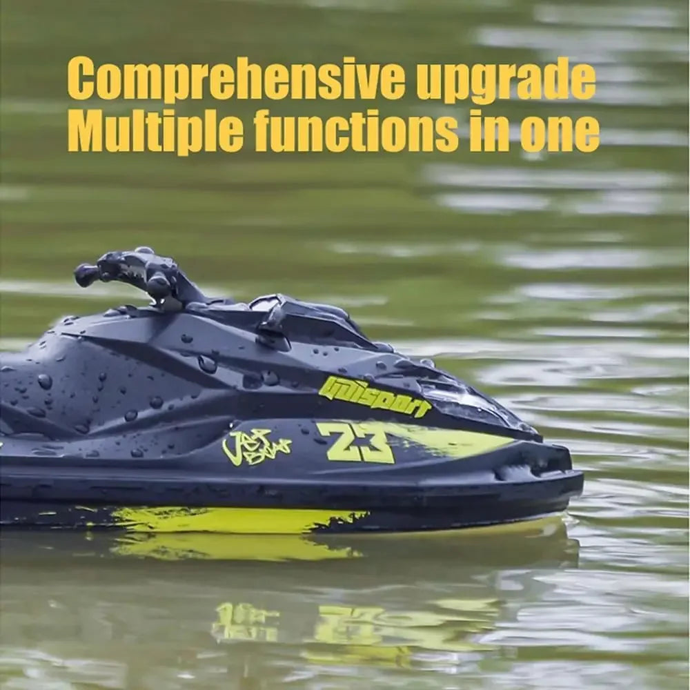 udiRC UDI023 RC Boat, UDI023 RC boat features 2.4G control, waterproof design, self-righting, LED lights, jet pump spray, and reaches speeds up to 20 km/h.