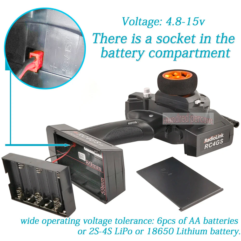 RadioLink RC4GS V3 - 2.4G 4CH 5CH 7CH 400M Distance Remote Controller Transmitter + R6Fg Gyro Inside Receiver for RC Car Boat V4V5 21 RadioLink RC4GS V3, RC4GS V3 -