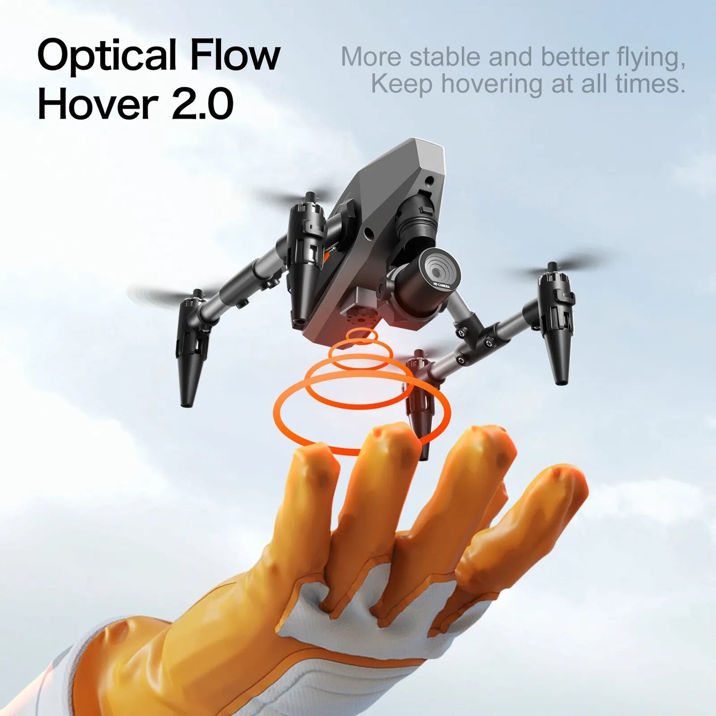 XD1 Mini Drone, Optical Flow More stable and better flying; Keep hovering at all times .
