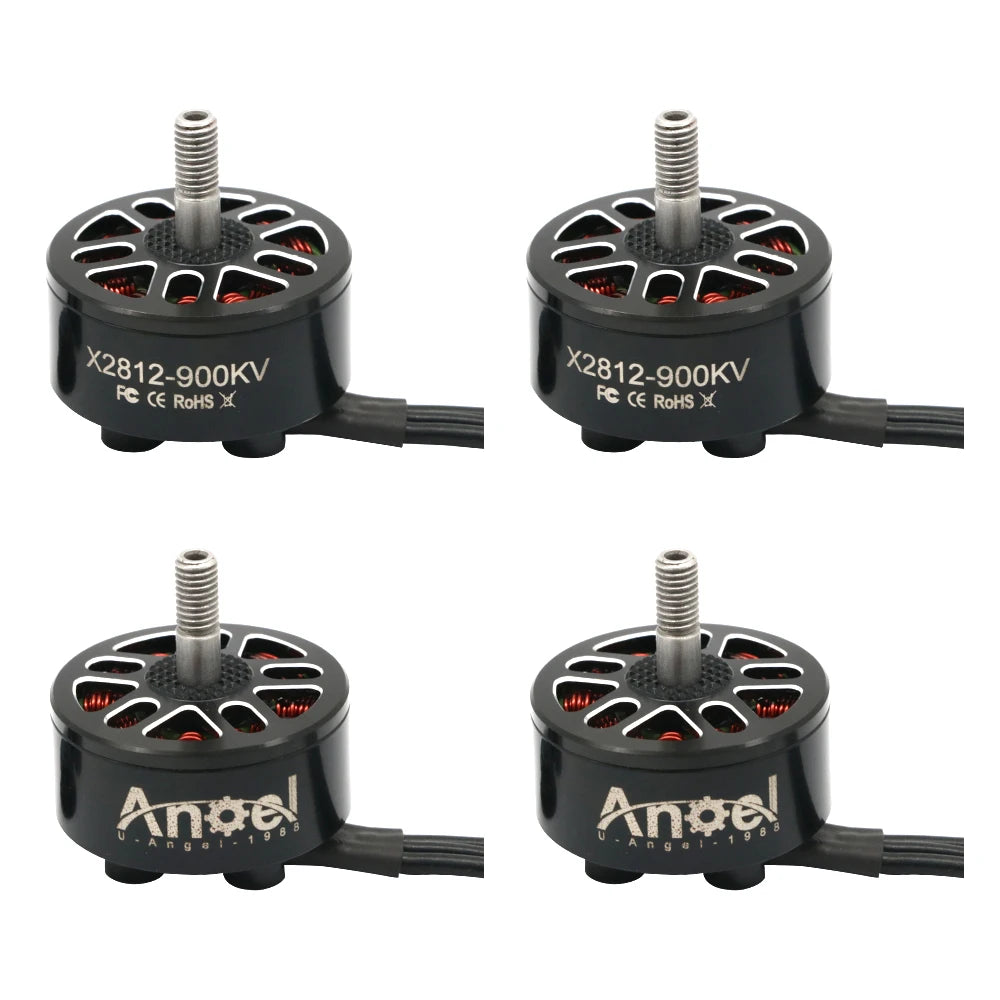 4PCS X2812 900KV 1115KV 3-6S Brushless Motor, X2812-900KV brushless motors, suitable for 7"-9" FPV drones, RC multirotors, and airplane DIY projects.