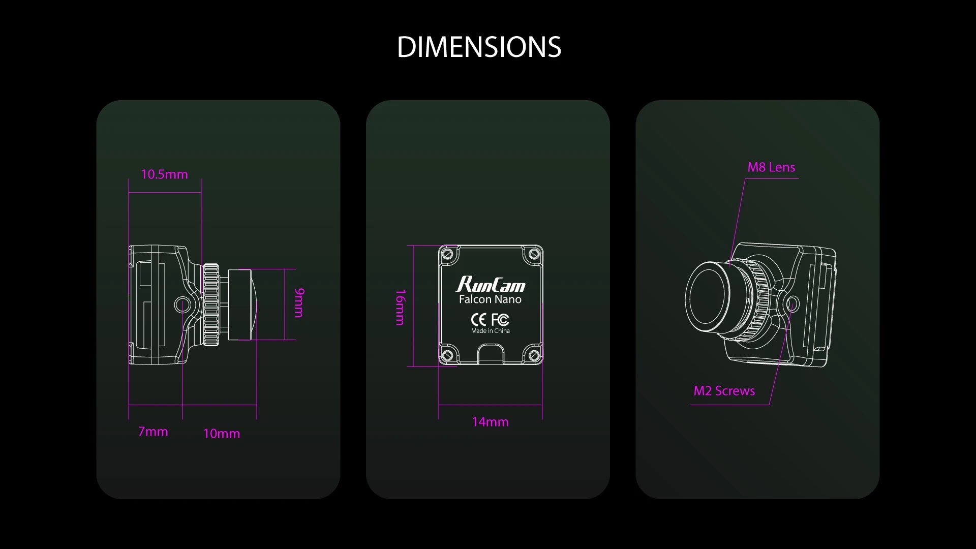 RunCam Link Falcon Nano Kit 120FPS 4:3 Camera HD Digital FPV System 5.8G Transmitter for DJI Goggles V2 Vista Not Caddx 11 low latency mode as low as 28ms . RUNCAM FALCON NA