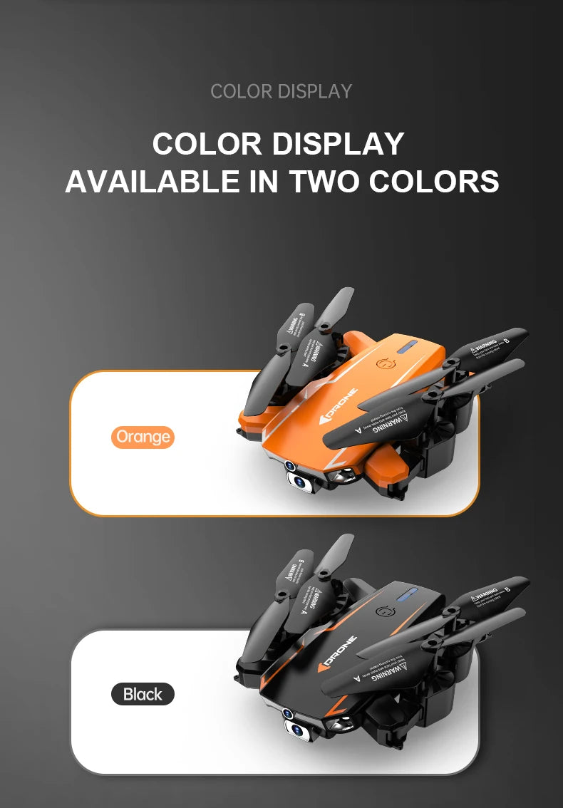 R2S Drone, color display color display available in two colors orange black kprot