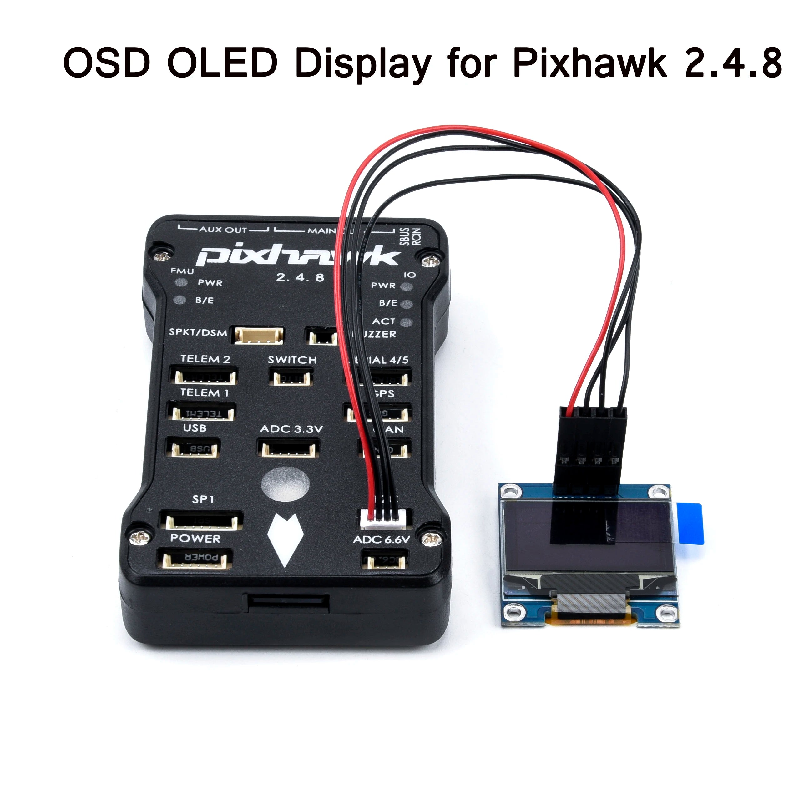 Pixhawk 2.4.8 PX4 PIX 32 Bit Flight Controller. Pixhawk 2.4.8 supports the latest official ardupilot firmware and PX4 firmware