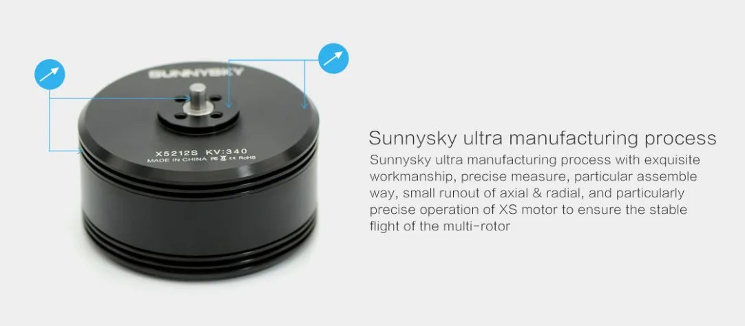 Sunnysky ultra manufacturing process with exquisite workmanship, precise measure , particular assemble way, small