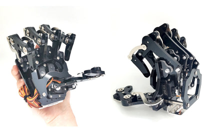 5 DOF Robot Hand Five-Finger Bionic Palm, Servo-Controlled Left/Right Assembled Gripper for Arduino/ESP32, Raspberry Pi