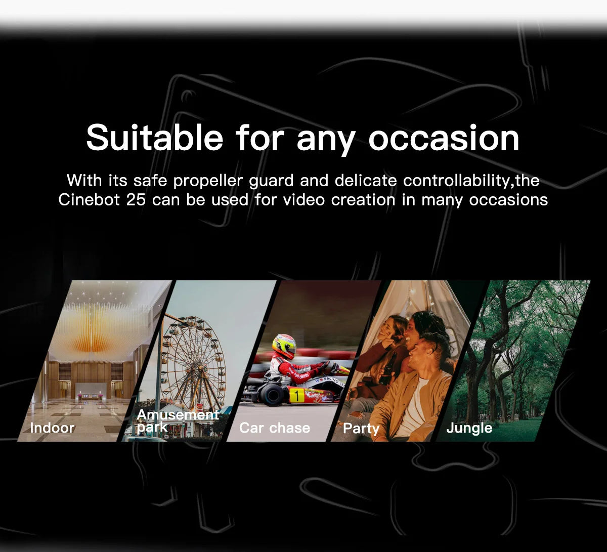 GEPRC Cinebot25 S HD O3 2.5inch FPV, Cinebot 25 can be used for video creation in many occasions . safe propeller guard and