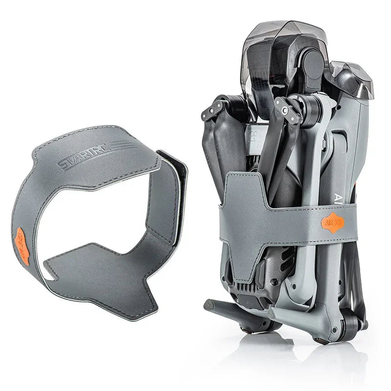 STARTRC Propeller Holder for DJI Air 3S – PU Propellers Stabilizer Fixed Strap Blade Holder, Gray, 333×77mm, 11.7g