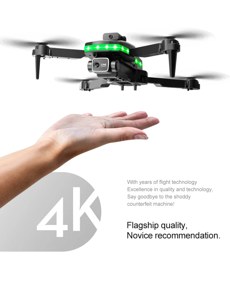 S160 Mini Drone - 4K HD Camera Four-sided Obstacle Avoidance Air Pressure Fixed Height Professional Foldable Quadcopter Toys 20 S160 Mini Drone, cine with years of flight technology excellence in quality and technology . novice