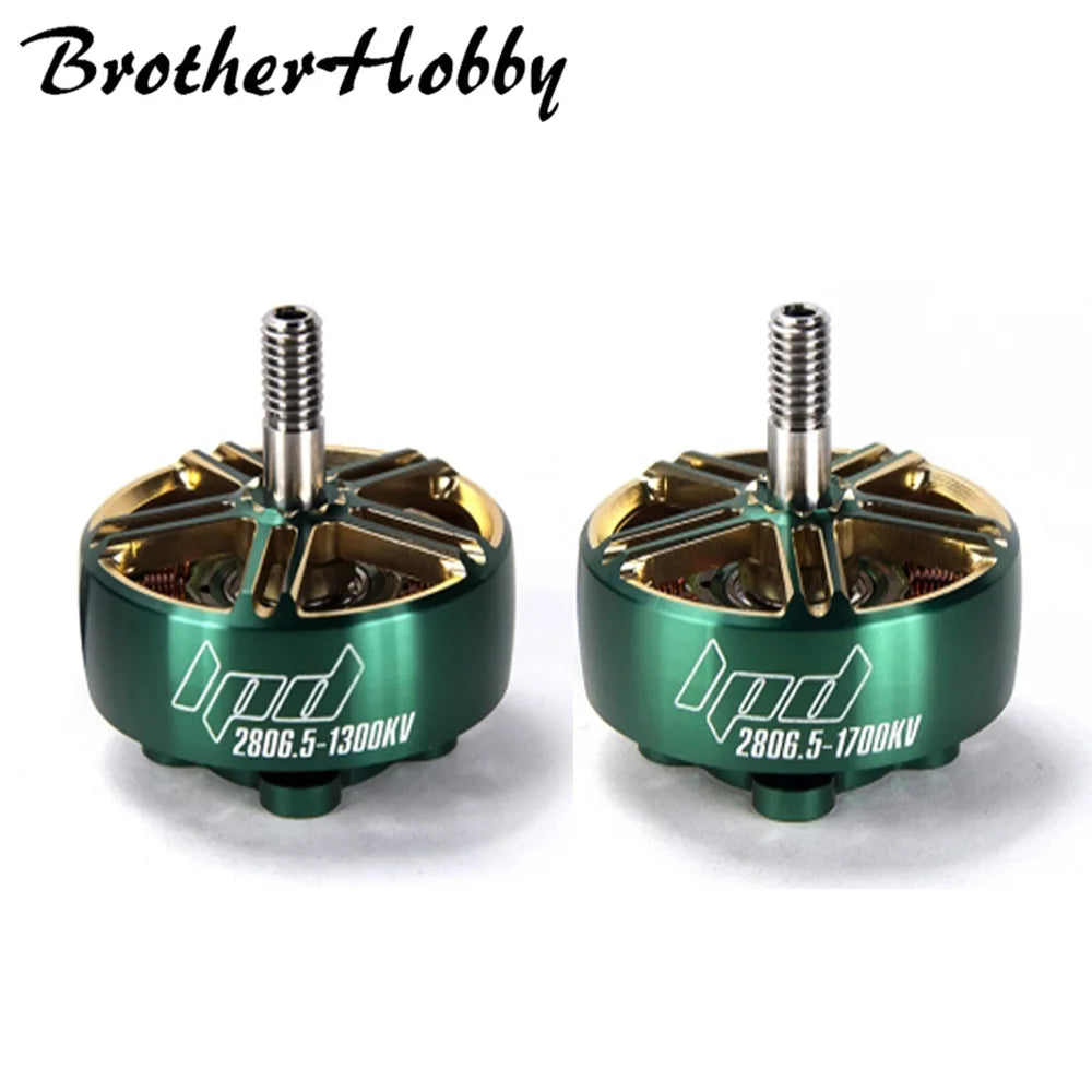 Brotherhobby LPD 2806.5 1300KV / 1700KV 4-6S Brushless Motor 7-9inch propeller for RC FPV Racing Drone Multicopter 17 BvothevHobbu Drgocu) 2806.5 '2806 D