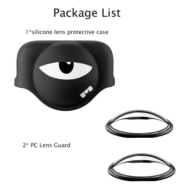 STARTRC Silicone Lens Guard, Silicone lens case and two PC lens guards for camera protection