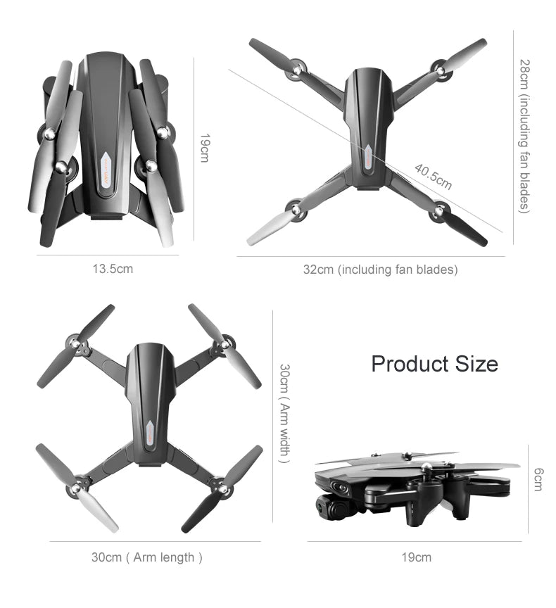 R20 Drone - 2024 New 6K Professional High-definition Camera GPS 5G Aerial Photography 4-axis Aircraft Folding Remote Control Toy 45 R20 Drone, 4k uhd video capture resolution : 6k