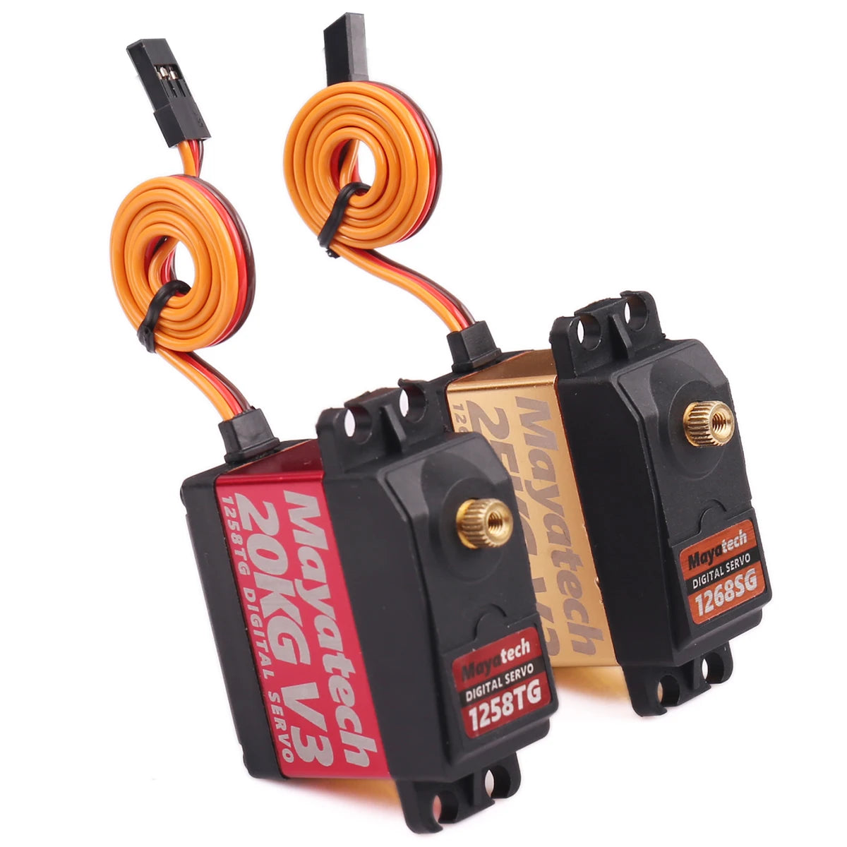 Mayatech 1258TG V3 20KG Servo, Waterproof digital servo with high torque for Mayatech's 1258TG V3 and compatible with Parabolic's 1268SG steering gear.