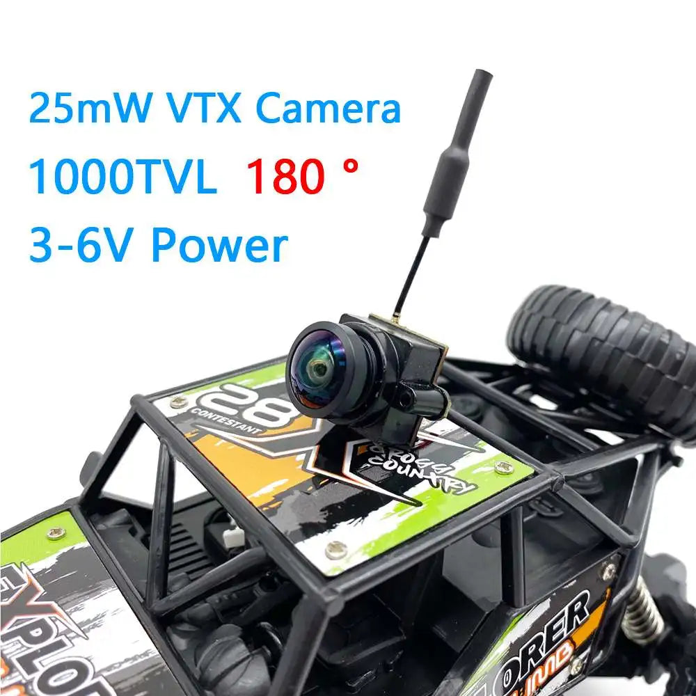 RXCRC 5.8G FPV 48CH 25mW Transmitter VTX-CAM with 1000TVL 180 degree AIO Camera for RC indoor FPV Racing Drone Parts 10 the intuitive button for frequency control ensures easy adjustments on the go