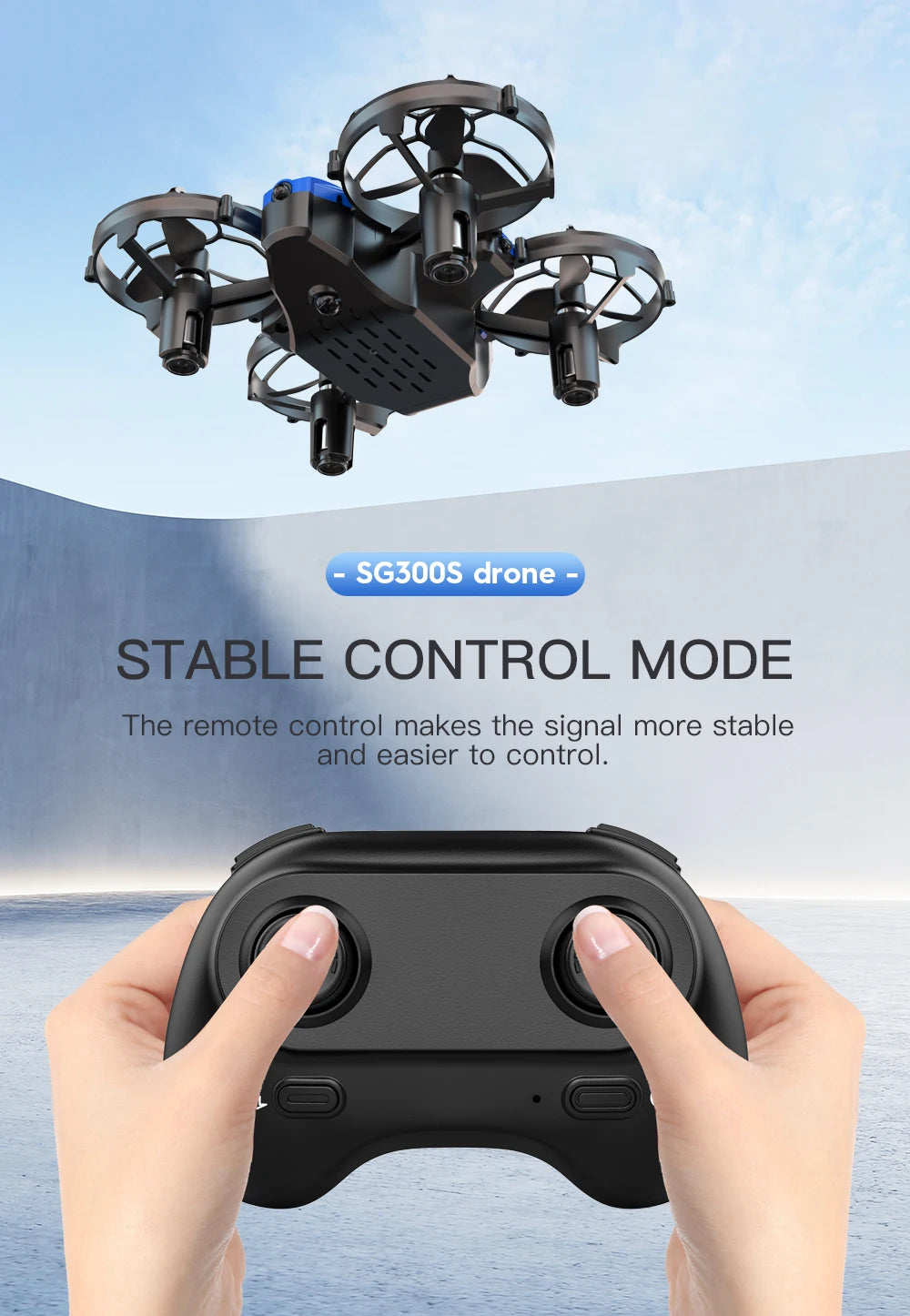 SG300/SG300S Mini Drone, sg3oos drone stable control mode the remote control