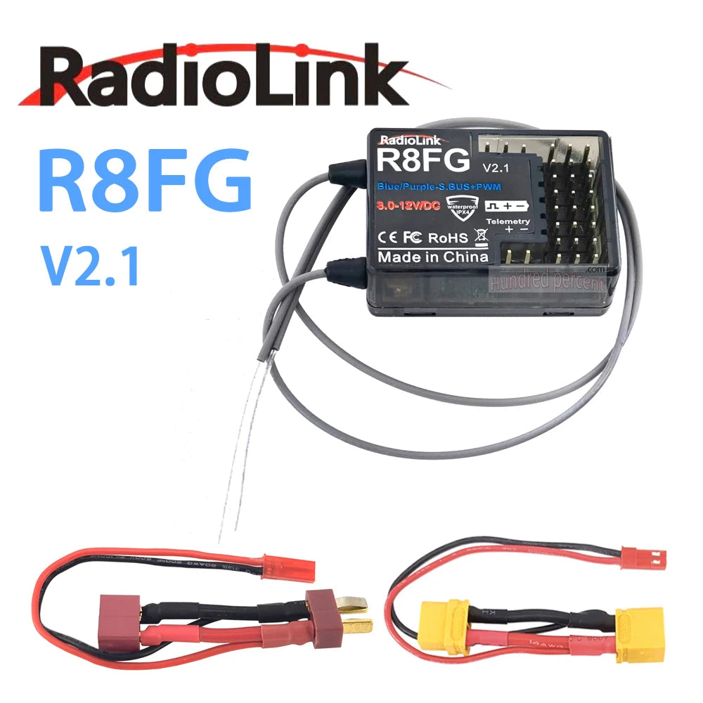 RadioLink R8FG 2.4GHz 8CH Dual Antenna Reciever High Voltage Integrated Gyro Version For Radiolinks RC6GS RC8X RC Transmitter 9 RadioLink RadioLink R8FG V2.1 . com Hundred percendi