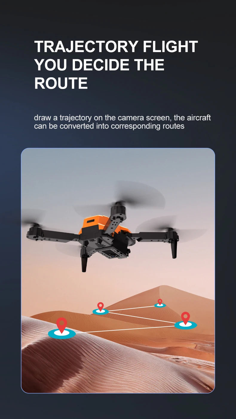 S2 Drone - 4K Profesional 5G WIFI Dual HD Camera Drone Quadcopter Drone HD Wide-Angle Dual Camera Gift Toy For Boy 25 S2 Drone, trajectory flight you decide the route draw a trajectory on the camera screen