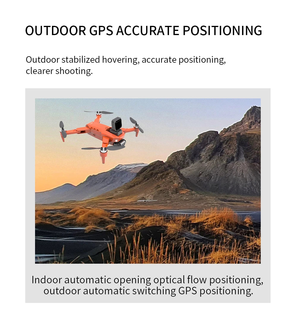 HJ40 Drone, OUTDOOR GPS ACCURATE POSITIONING Outdoor stabilized hovering