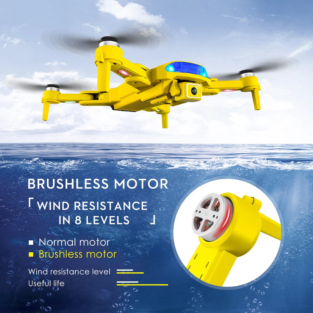 LS25 pro Drone, BRUSHLESS MOTOR WIND RESISTANCE IN 8 LEVELS Normal