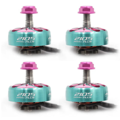 RCINPower GTS V3 2105 Plus 2950KV brushless motor, designed for high-performance FPV drones, offers efficient power and speed.