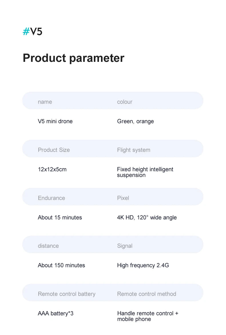 4DRC V5 Mini Drone, #v5 product parameter name colour v5 mini drone green,