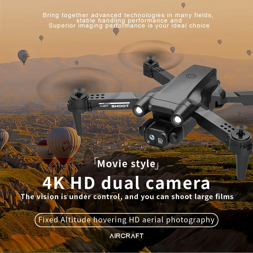 GT2 Mini Drone, li shoot movie style 4khd dual camera the vision