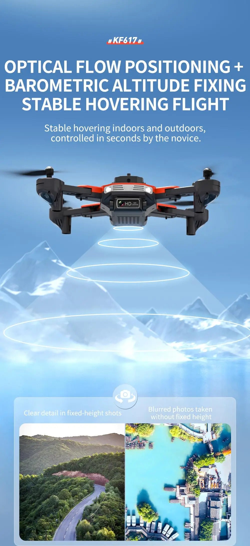 KF617 Pro Mini Drone, #kf617 # optical flow positioning barometric altitude