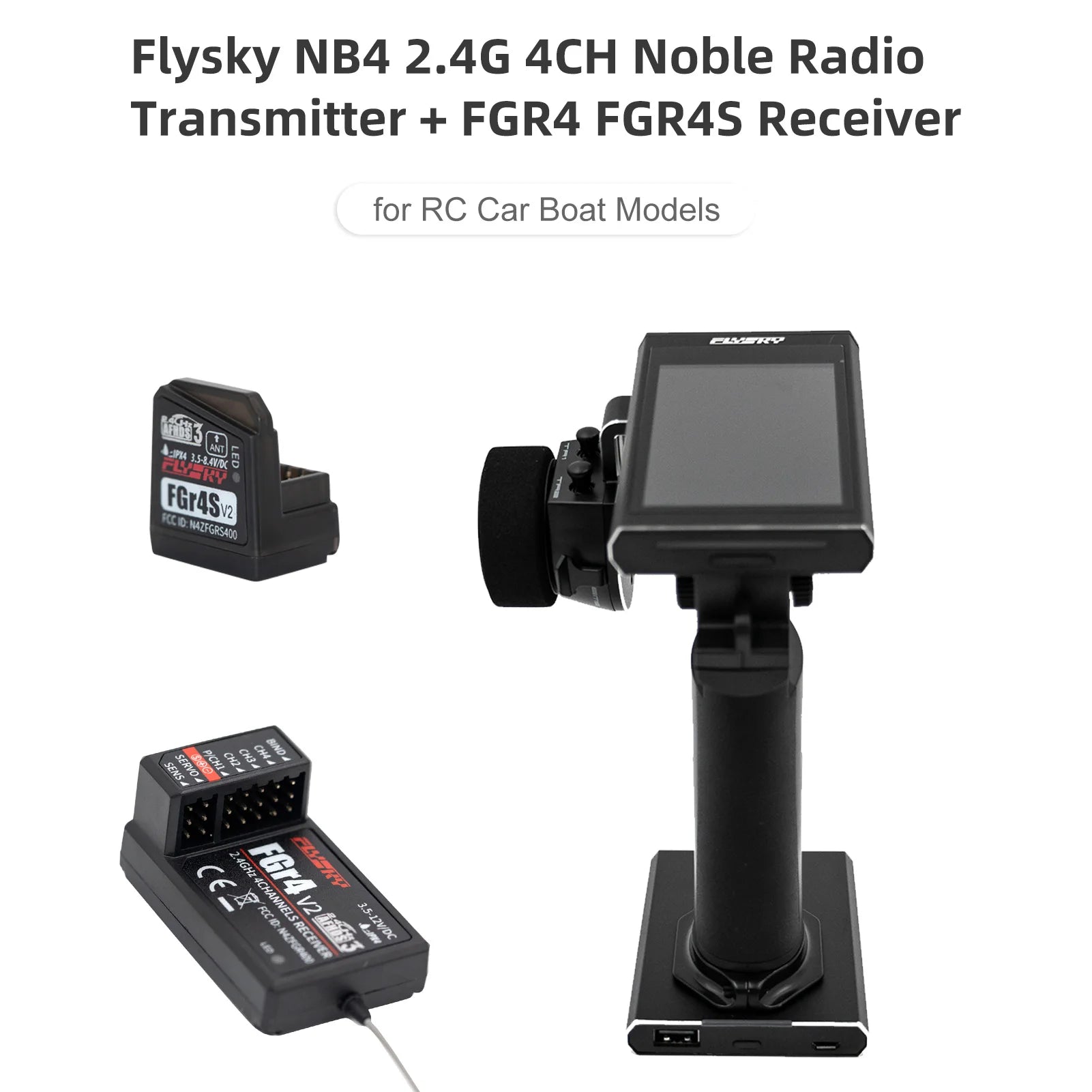 Flysky Noble NB4 2.4G 4CH Radio Transmitter, Never grip the transmitter antenna during operation