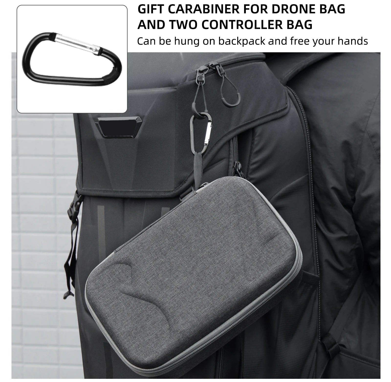 Portable Carrying Case For DJI Mini 4 Pro - Handbag Storage Bag for DJI RC 2/N1/N2 Drone Remote Controller Box 31 Portable Carrying Case For DJI Mini 4 Pro, GIFT CARABINER FOR DRONE BAG AND TWO CONTROL